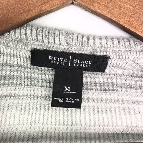 White House Black Market Ruffled Front Sweater - Picture 5 of 8